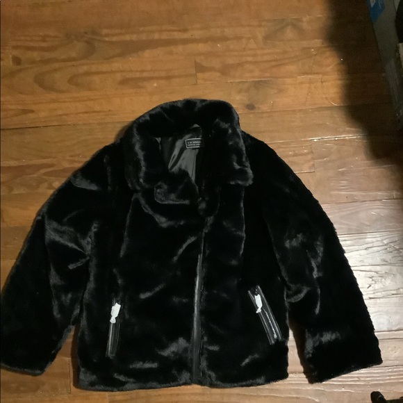 ❤️New❤️ G. by Giuliana Coat Black NEVER Wore faux fur coat - Picture 6 of 6